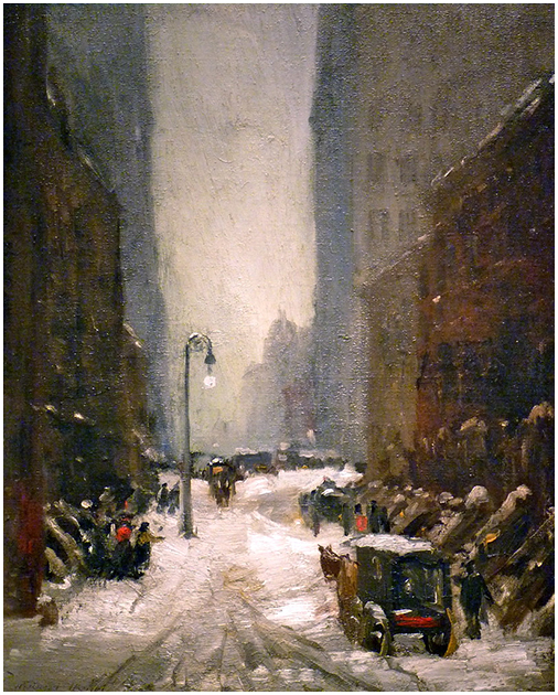 ROBERT HENRI NIEVE EN N YORK
